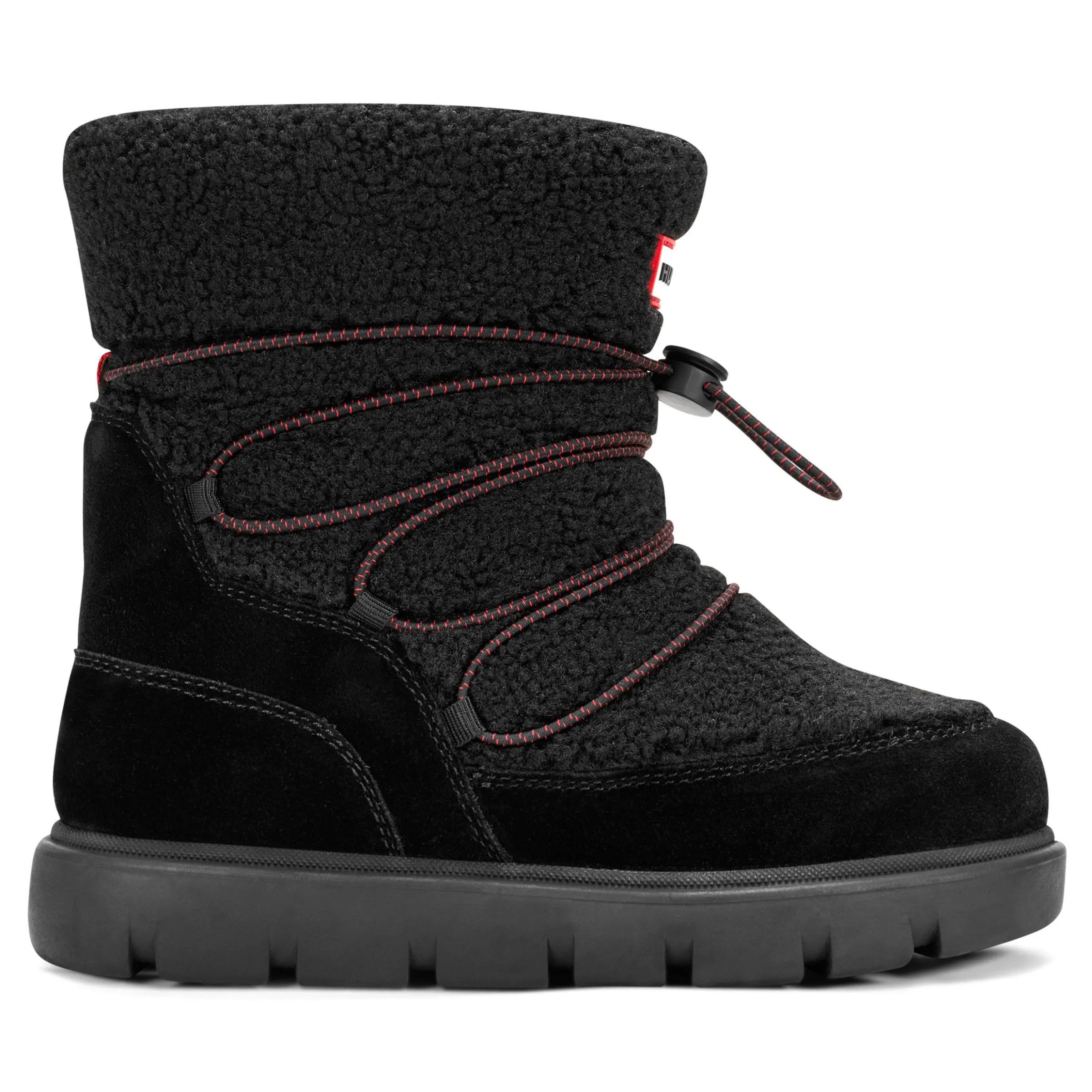 Big Kids Cozy Lug Sole Insulated Waterproof Snow Boots