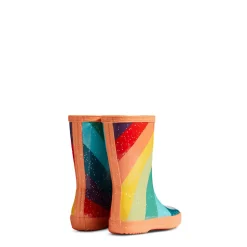Kids First Glitter Stripe Rain Boots